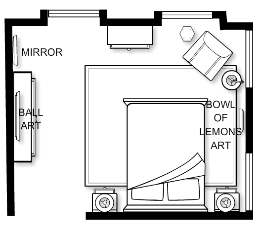 Primary BEDROOM FLOOR PLAN