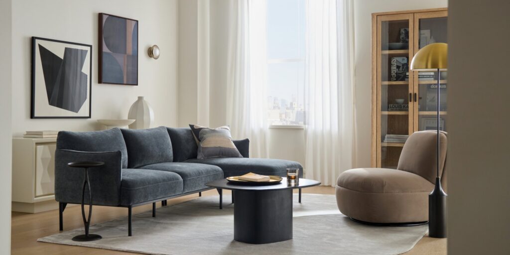 West Elm living room fix design mistakes using their Room Planner