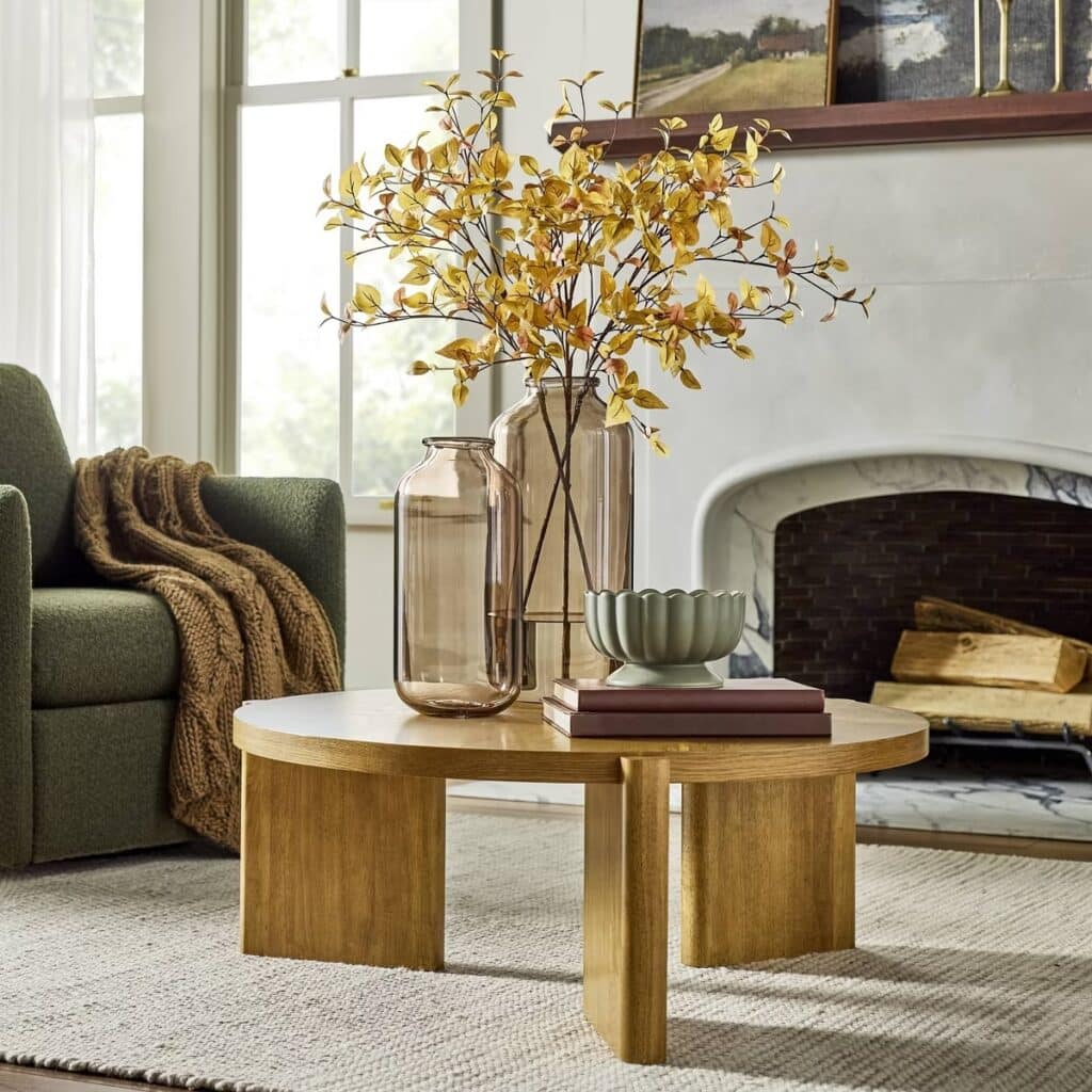 Hearth and Home with Magnolia glass vase from our Target home finds guide.