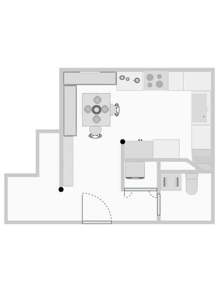 Sophisticated Mid-Century Prewar, Kitchen